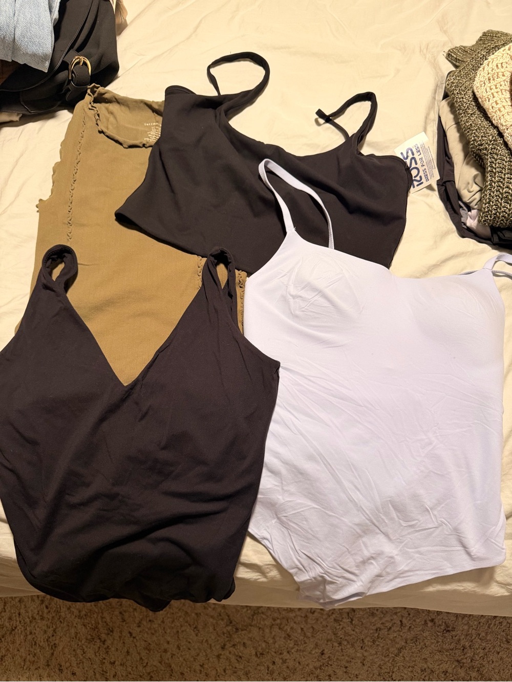 Women’s Black, blue, green Camisole and body suit bundle. FP, Auden Athleta.